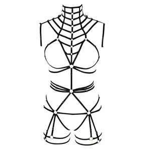 Black Cage Body Suit